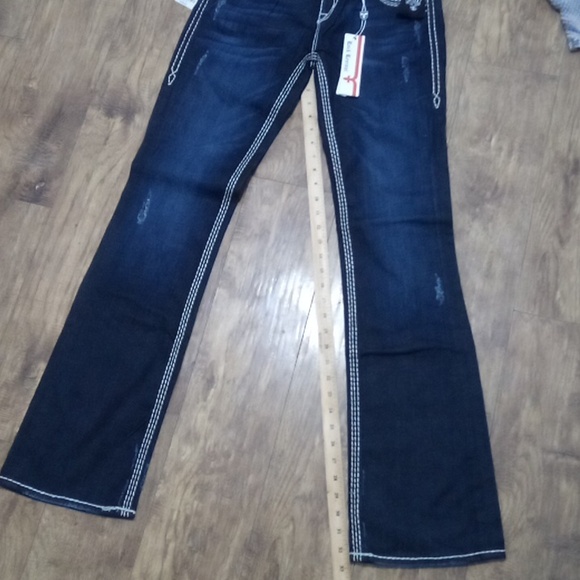 Rock Revival Women's 26 Serena Easy Boot Bejeweled Embroidered Distressed NWT - Picture 14 of 15